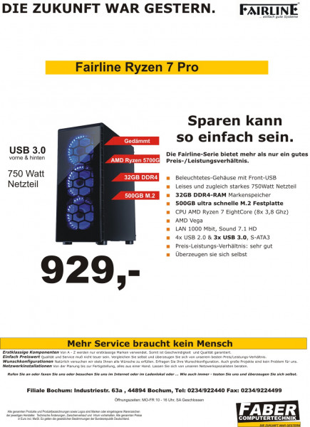 FK Fairline V22 Ryzen 7 Pro
