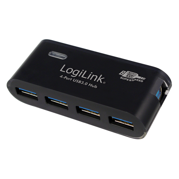 LogiLink® USB 3.0 Hub, 4-Port, Schwarz