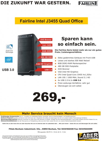 FK Fairline V20 J3455 Quad Office