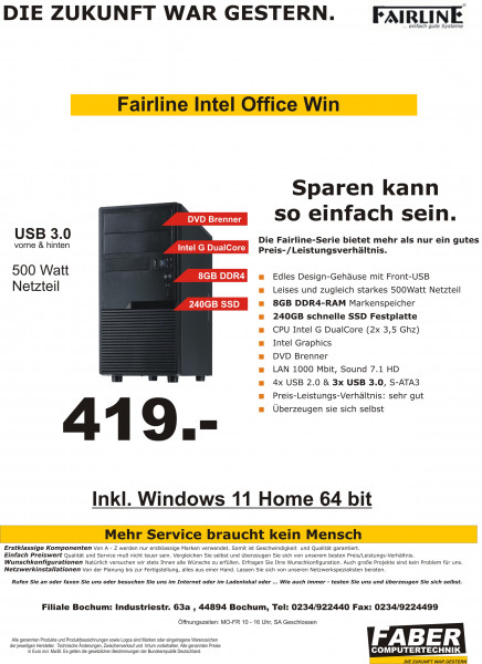 FK Fairline V22 Intel Office Win 11
